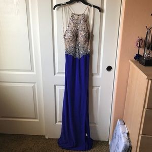 Prom dress with slit